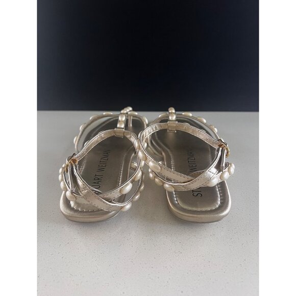 STUART WEITZMAN PEARLITA SANDALS FLATS SIZE 8 - Picture 4 of 8